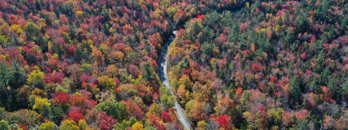Kancamagus Pass in Lincoln in New Hamphire