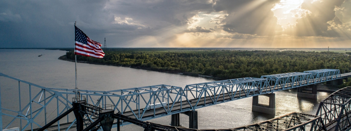 Vickyburg Bridge am Mississippi