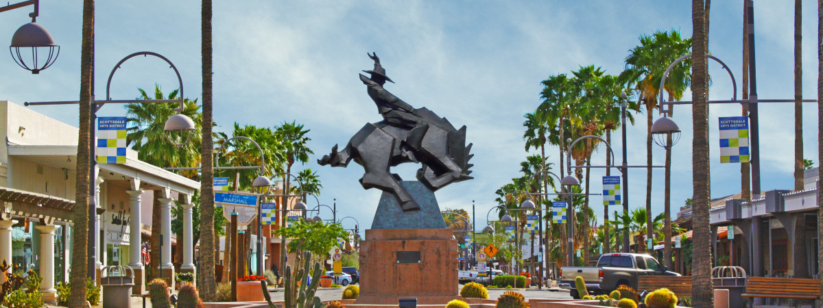 Jack Knife by Ed Mell on Main Street in downtown Scottsdale.
