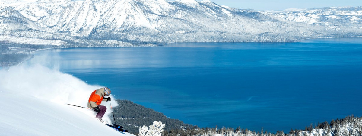 Skifahren in Heavenly, Lake Tahoe