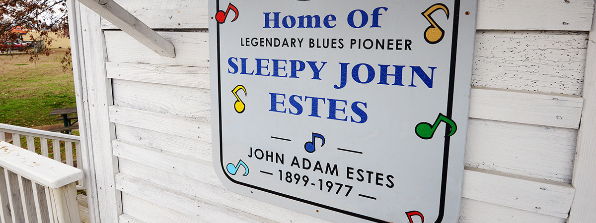 Das Heim von Sleepy John Estes im West Tennessee Delta Heritage Center in Brownsville