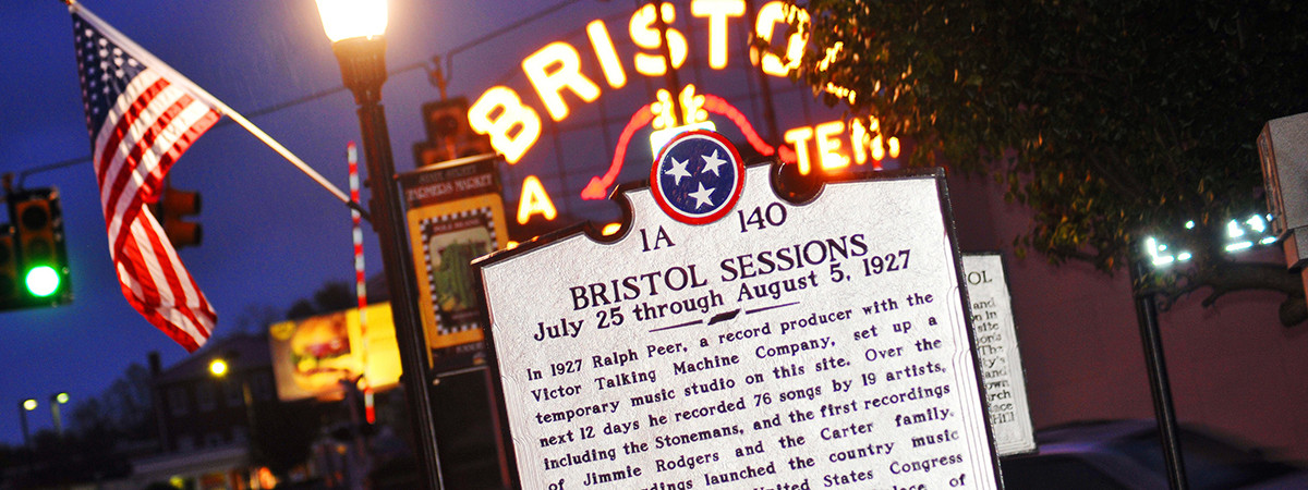 Hinweisschild für die Bristol Sessions von 1927 in Bristol
