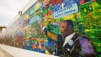 Atlanta Martin Luther King, Ebenezer Mural (c)Atlanta CVB  – provided by Atlanta CVB